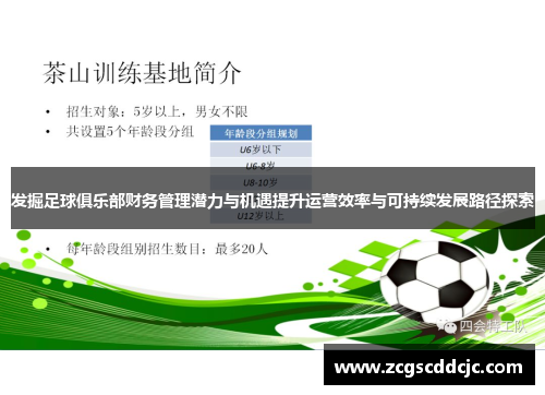 发掘足球俱乐部财务管理潜力与机遇提升运营效率与可持续发展路径探索